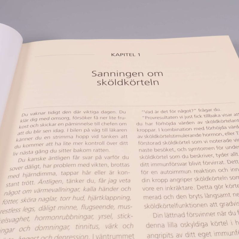Närbild på inledande kapitel: Sanningen om sköldkörteln