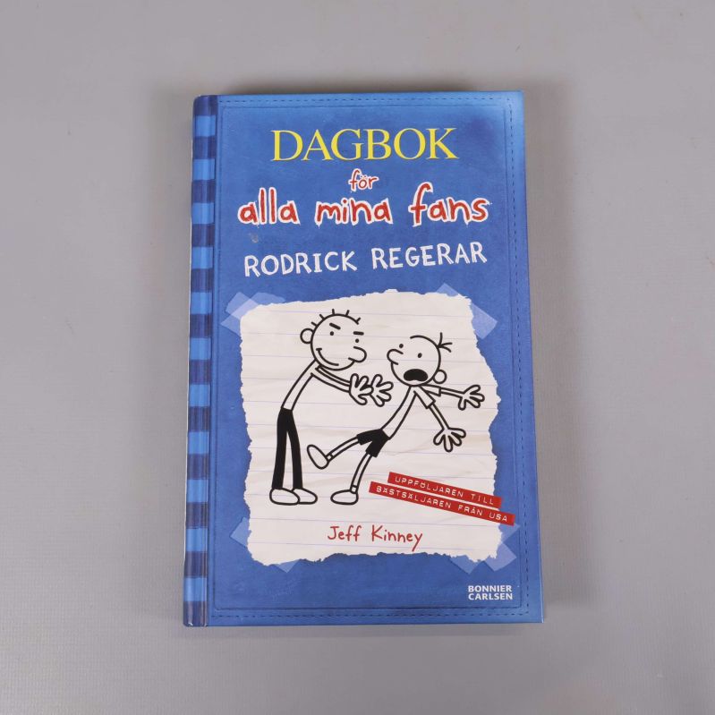 Framsida av boken Dagbok för alla mina fans: Rodrick regerar med illustration