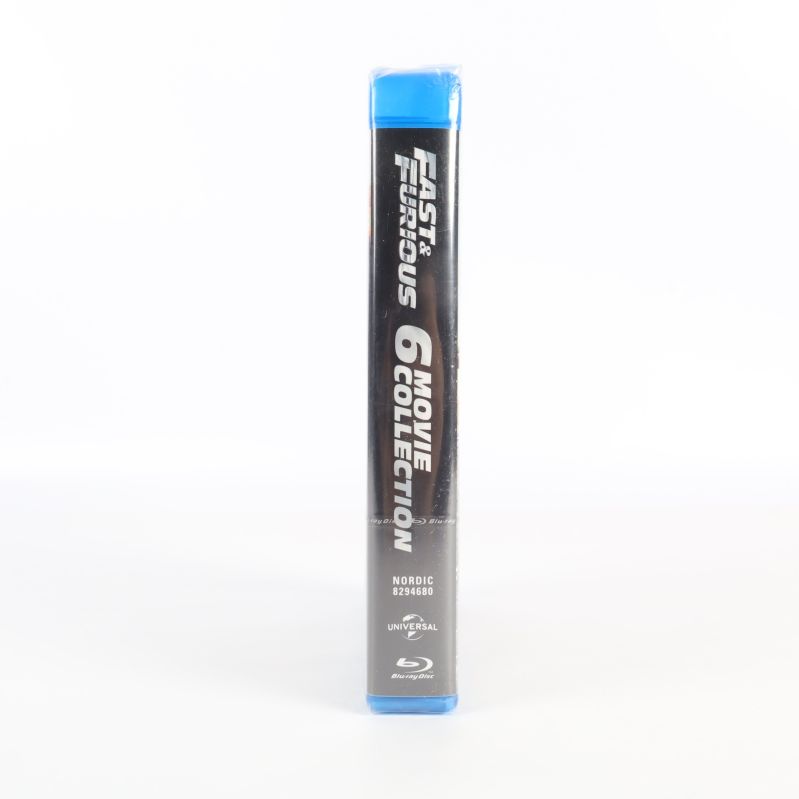 Fodralets rygg med texten Fast & Furious 6 Movie Collection