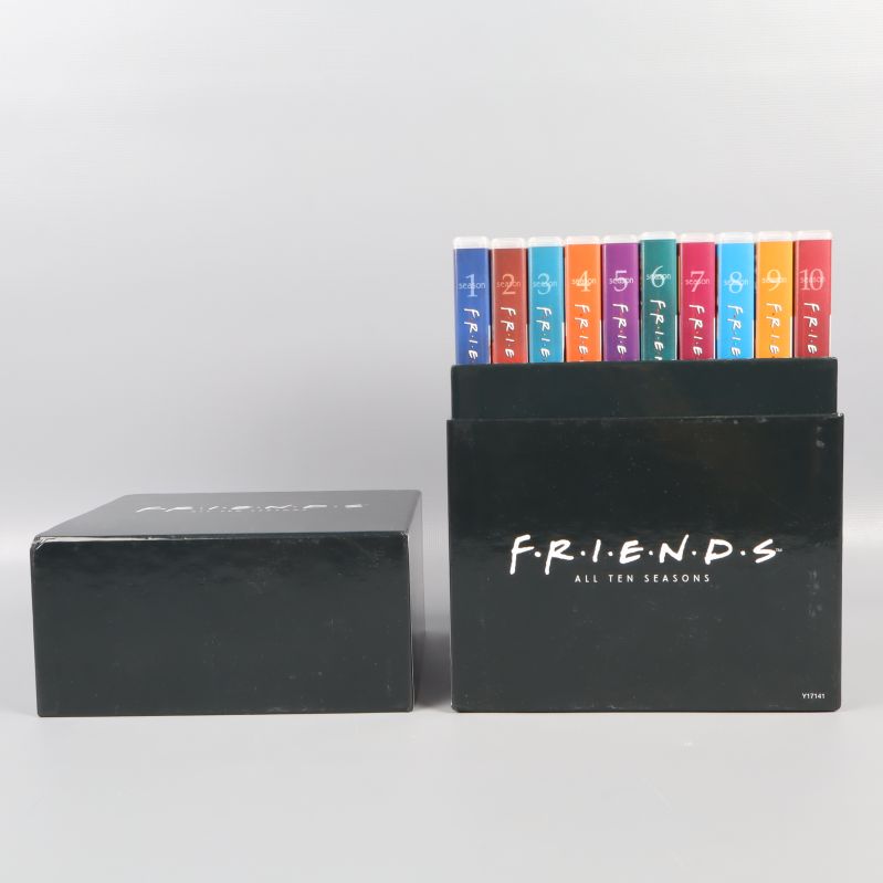 Öppen DVD-box med alla säsonger uppradade