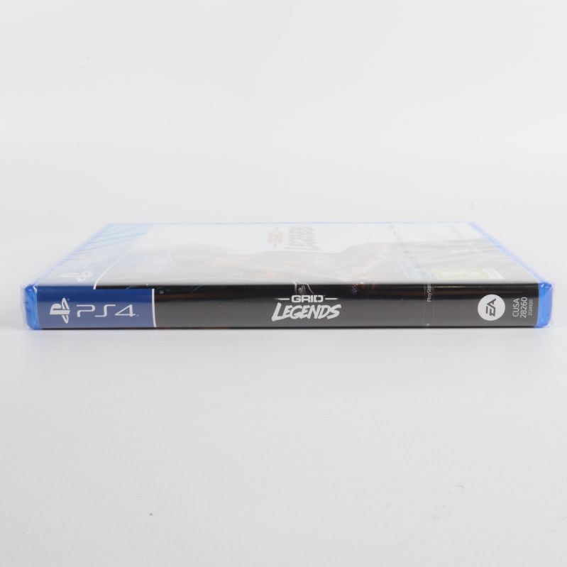 Ryggen på Grid Legends PS4 spel med logga