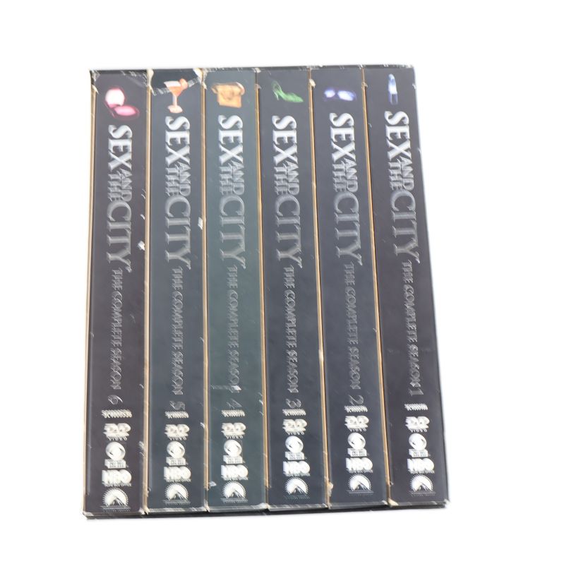 Sex and the City samtliga säsonger staplade stående