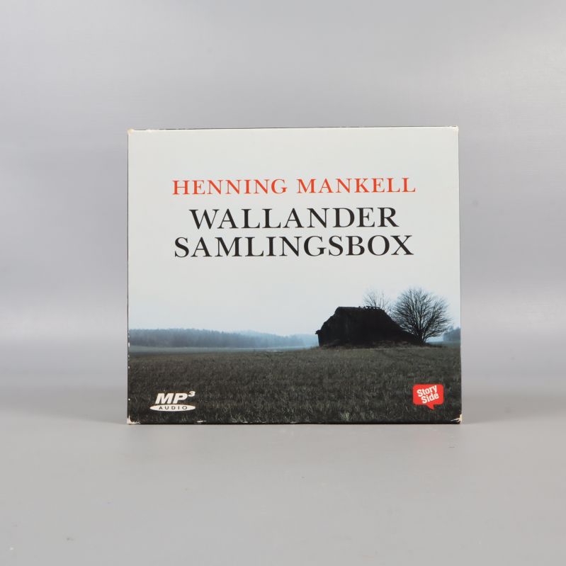 Framsida av Wallander samlingsbox med landskapsmotiv och titel