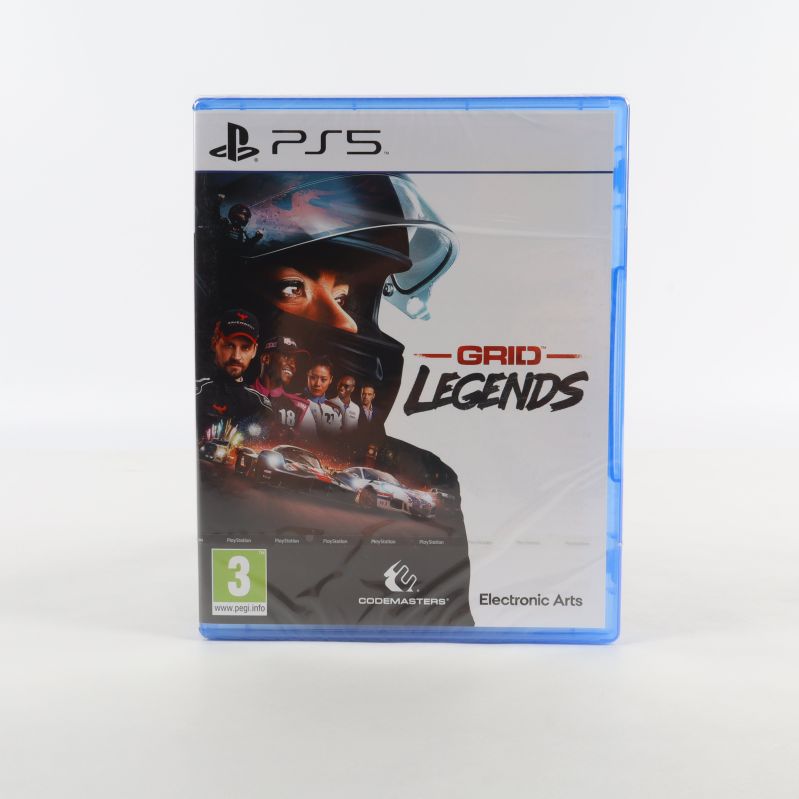 GRID Legends PlayStation 5-fodral med racinggrafik och logotyper