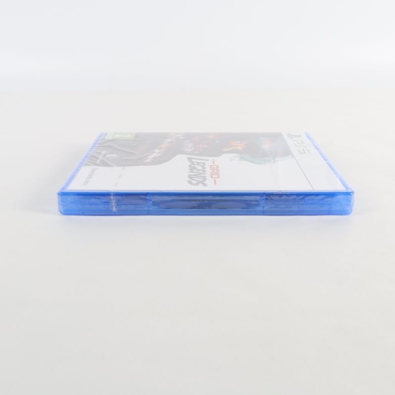 Undersidan av det blå speletui Grid Legends till PS5