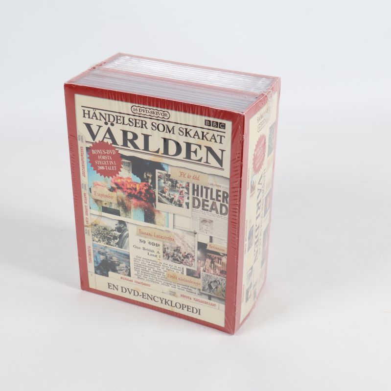 DVD-box Händelser som skakat världen i plastförpackning