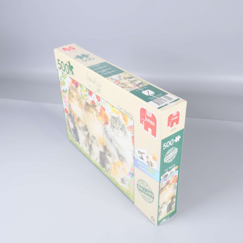 Sned vy av pussellådan som visar framsida och sida