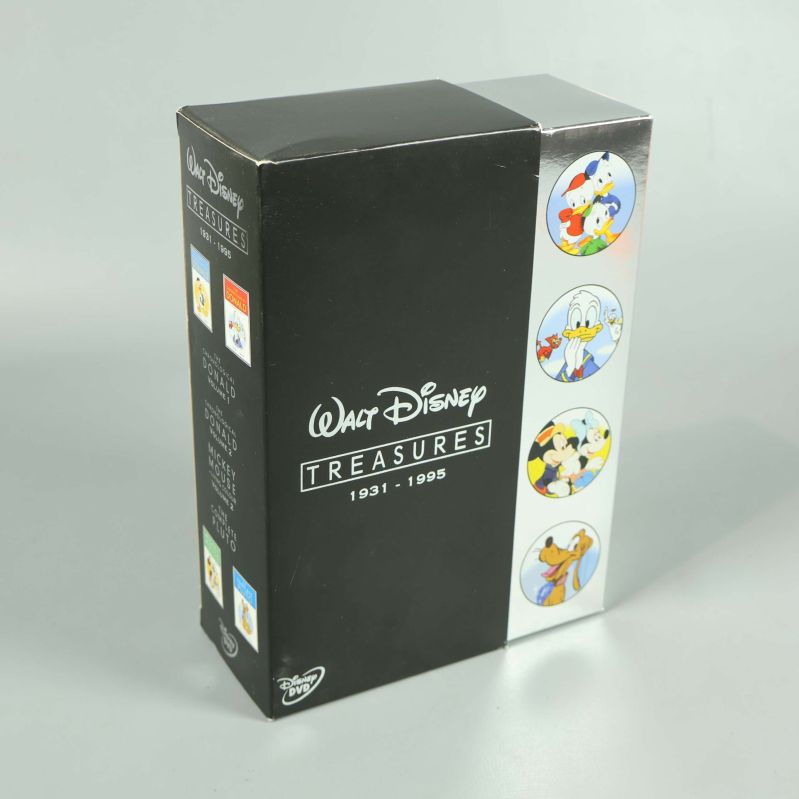Walt Disney Treasures box med karaktärscirklar på sidan