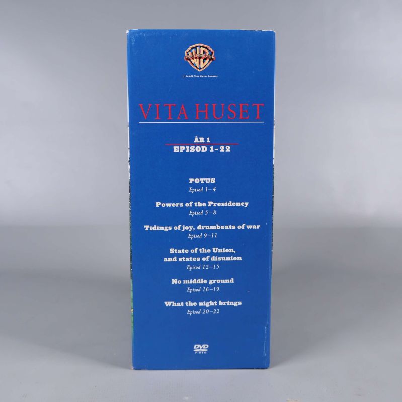 Sidovy på samlarbox med avsnittstitlar listade