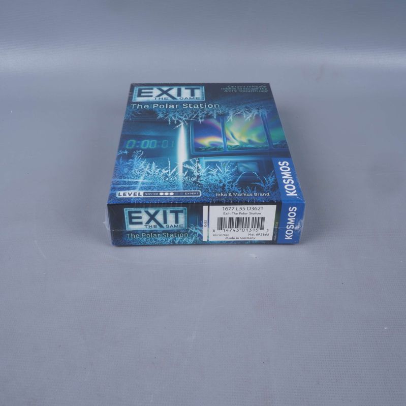Nedre del och streckkod av Exit The Game The Polar Station