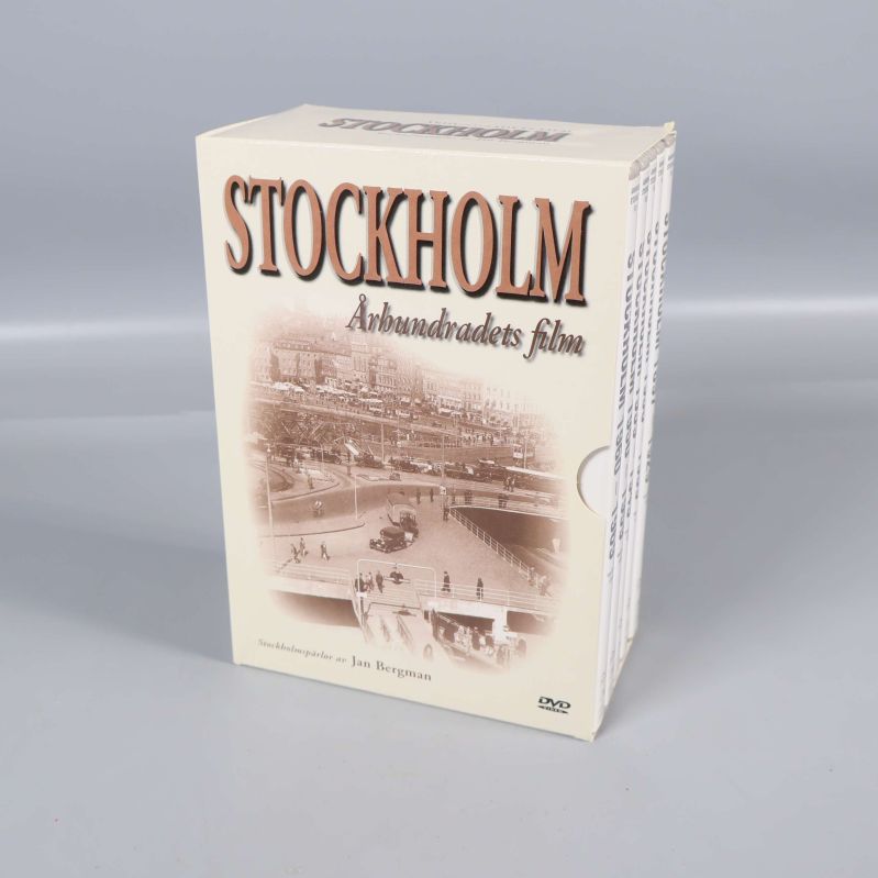 Framsida på DVD-boxen Stockholm århundradets film