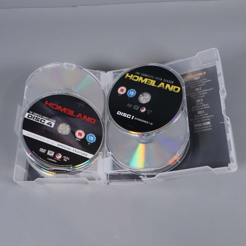 Fler Homeland DVD-skivor synliga i boxen