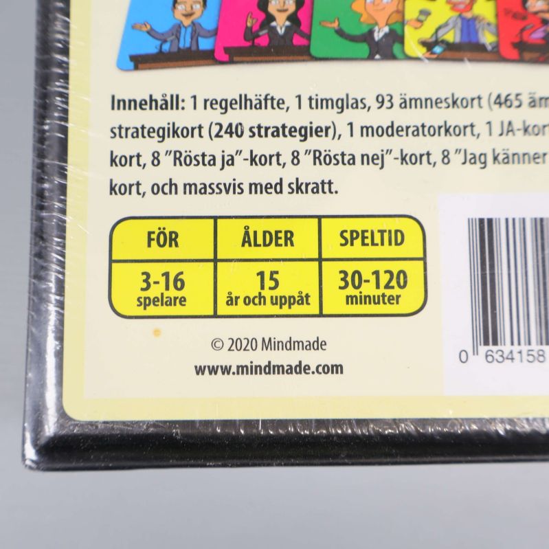 Närbild på spelåldersrekommendation och antal spelare