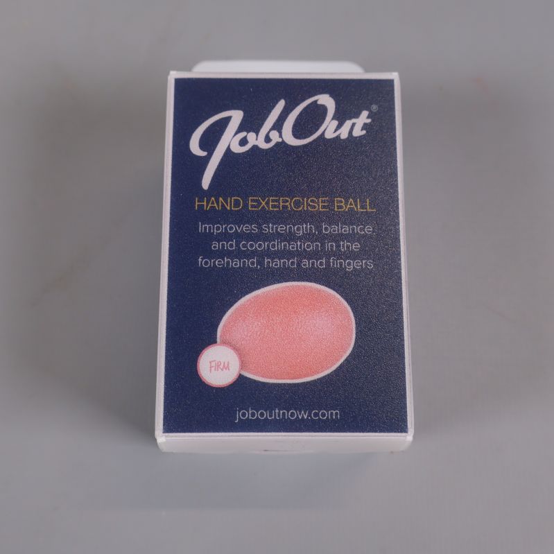 Förpackning för JobOut handträningsboll med produktbild