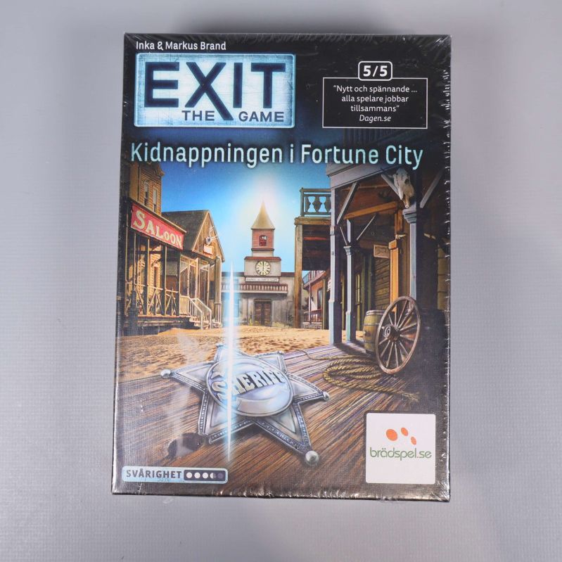 Framsidan av Exit the Game Kidnappningen i Fortune City