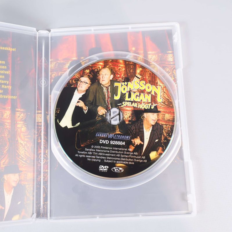 DVD-skiva med tryckt motiv i fodralet
