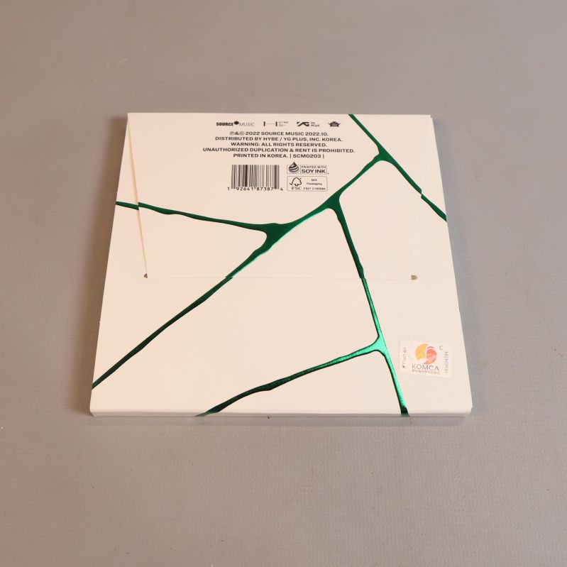 Baksida av Antifragile album med streckkod och detaljer