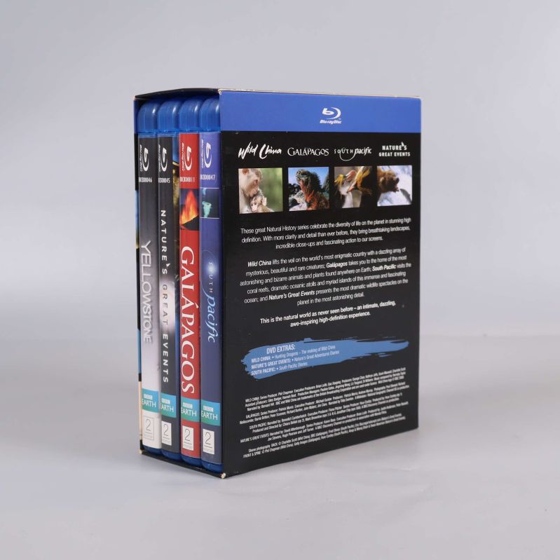 Blu-ray boxset med fyra dokumentärer från BBC visad i vinkel