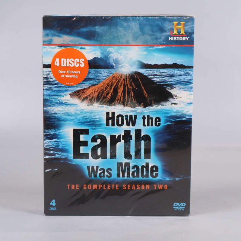 Framsida av DVD-box How the Earth Was Made med vulkanmotiv