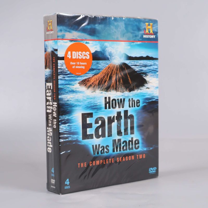 Snett foto av DVD-box How the Earth Was Made