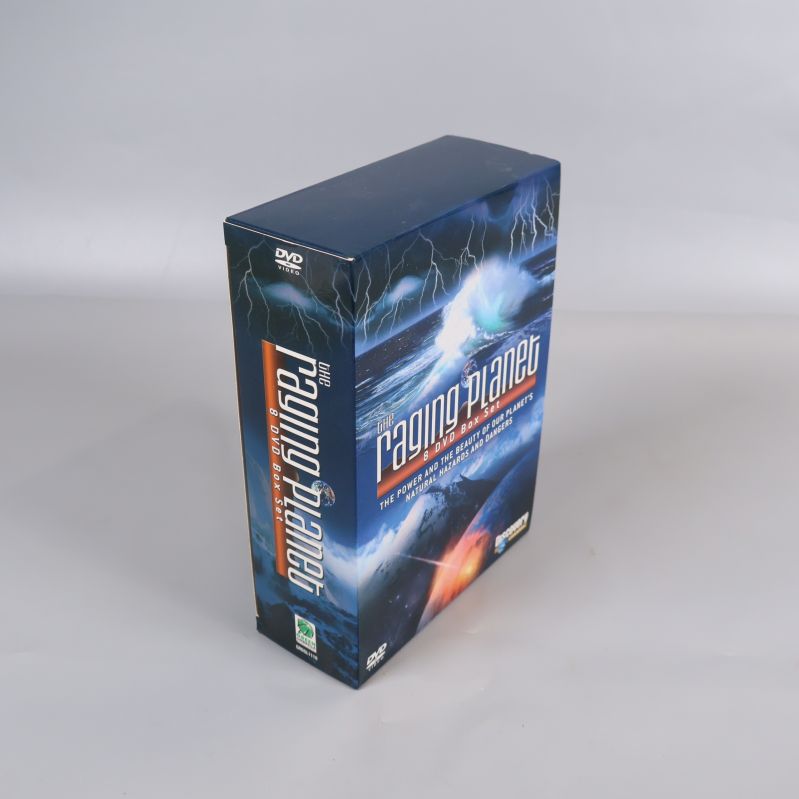 The Raging Planet DVD-box visad från sidan med omslaget synligt