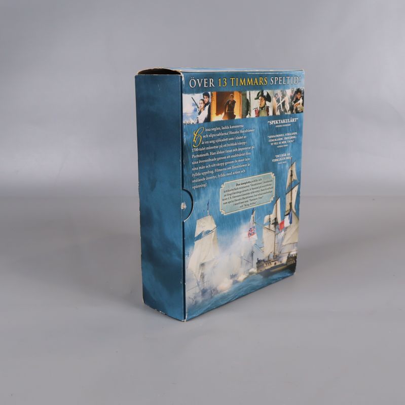 Hornblower DVD-box baksida med text och bilder