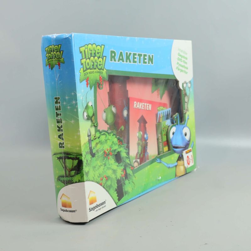 Vinklad vy på Tiffel Toffel Raketen boxen