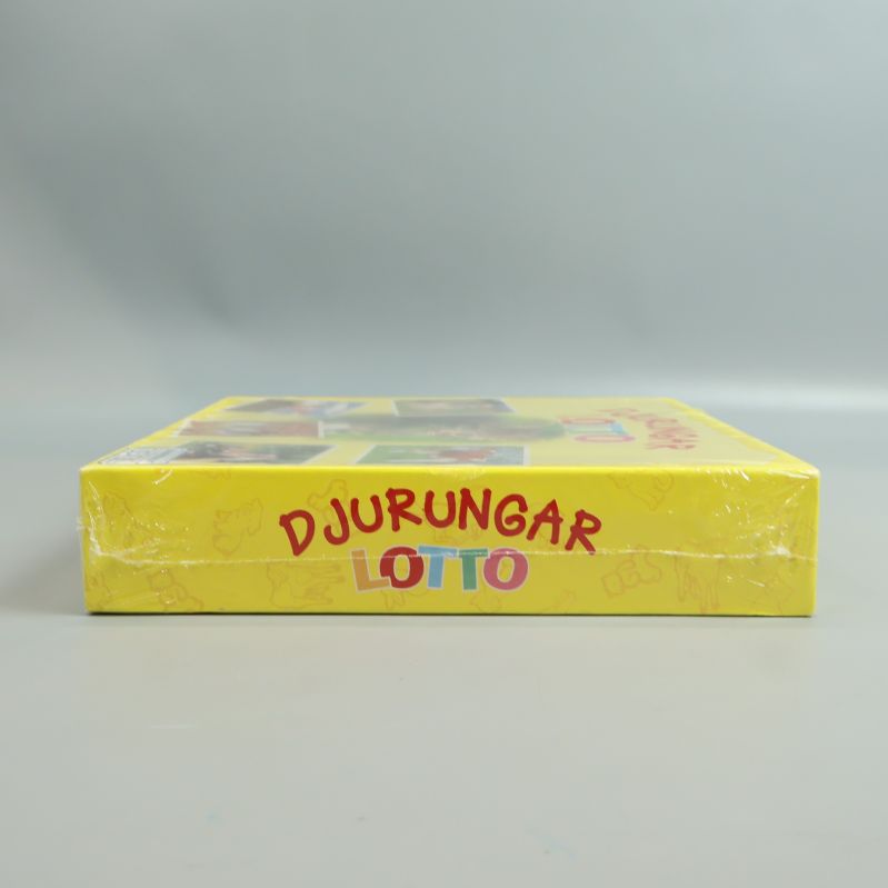 Sida av Djungar Lotto spelask med logotypen
