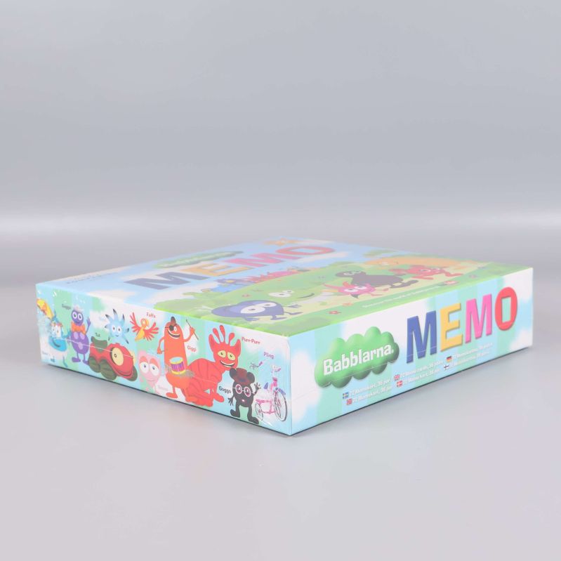 Babblarna memo liggande box med illustrationer