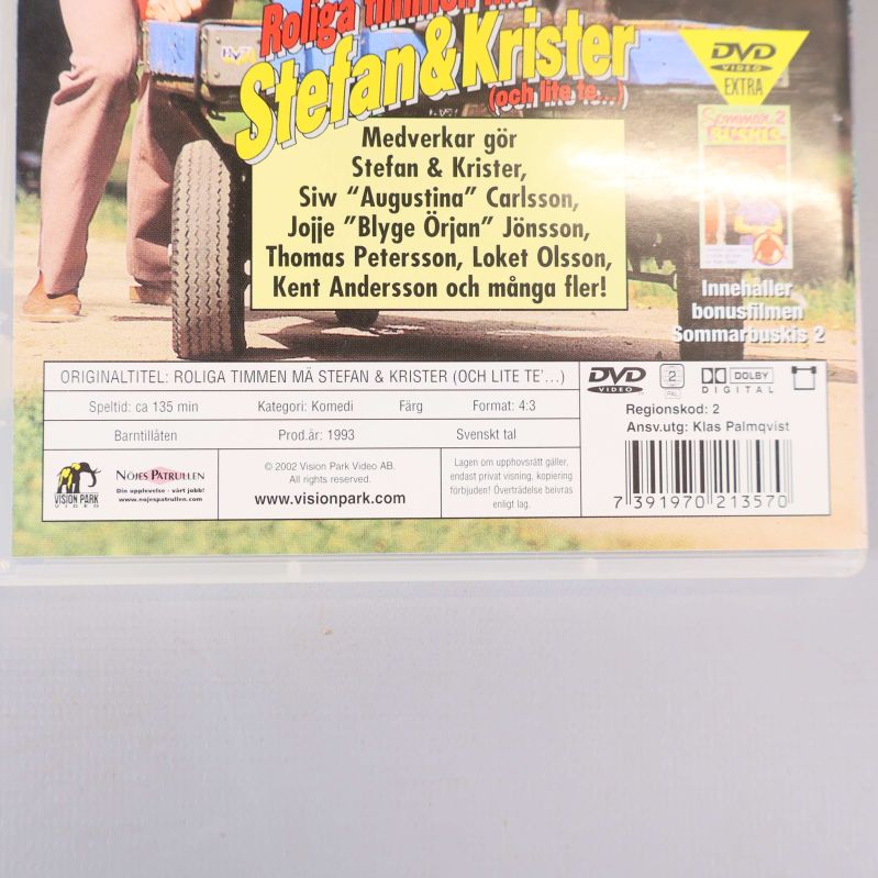 Närbild av baksidan med deltagarlista och utgivardetaljer