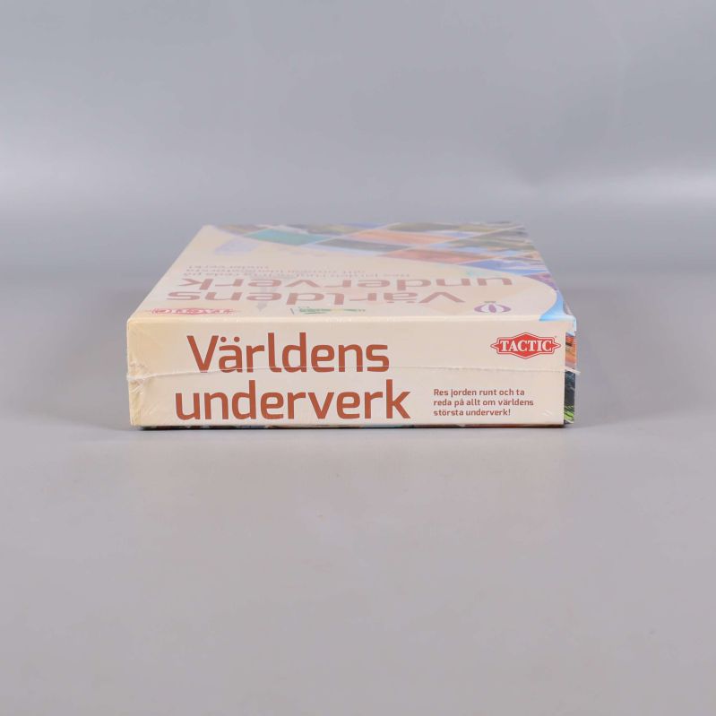 Spelaskens undersida med titeln Världens underverk