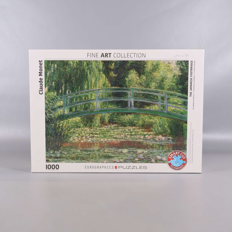 Framsidan av Eurographics pussel med japansk bro av Monet