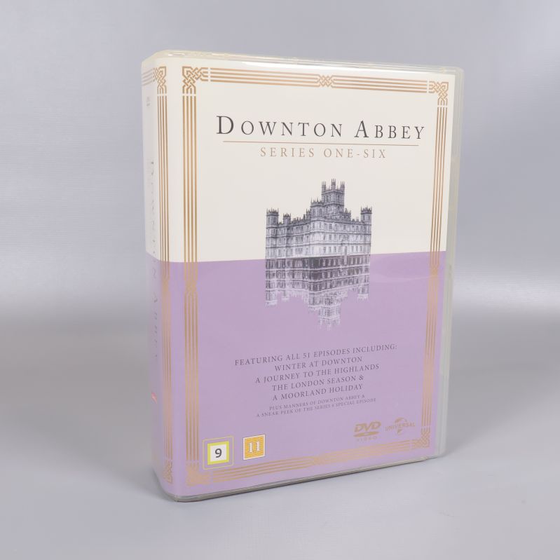 Framsidan av Downton Abbey DVD-box serie 1–6