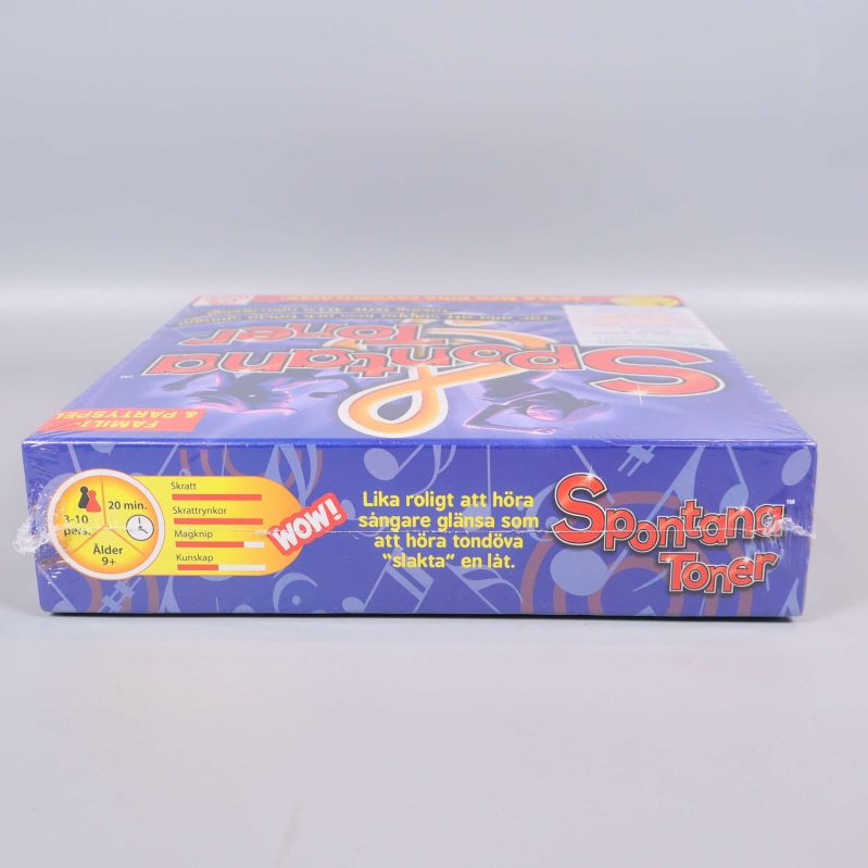 Spelboxen Spontana Toner liggande med informationsruta