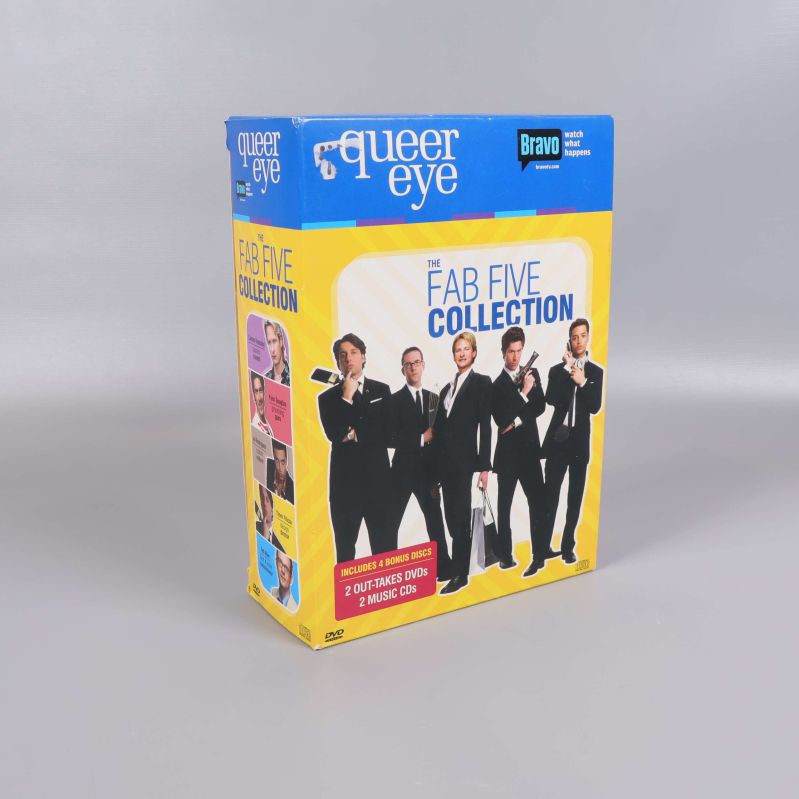 Framsidan av Queer Eye Fab Five Collection med gruppbild