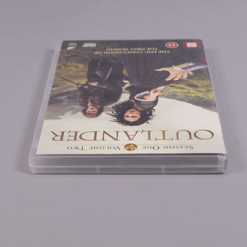 Outlander DVD-box liggande på sidan