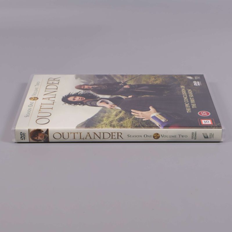 Outlander DVD-box visad från sidan