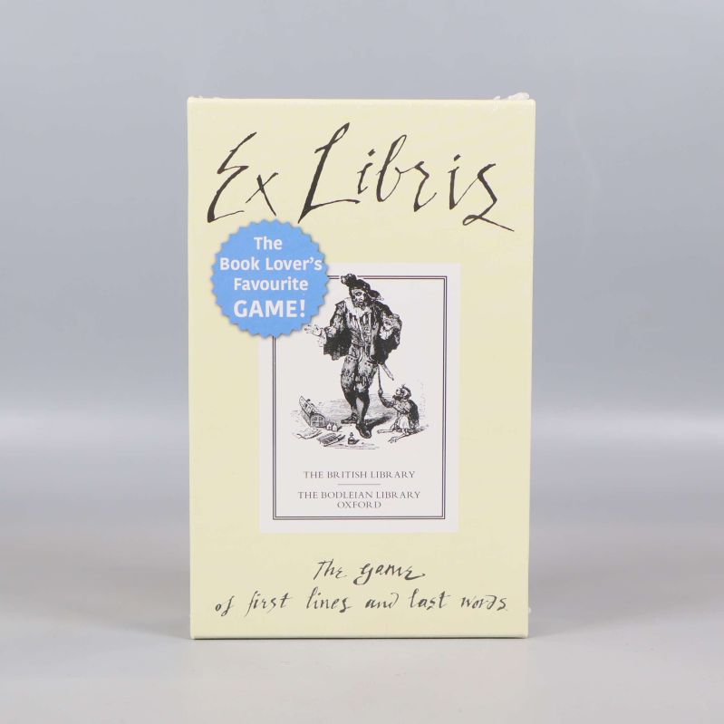 Framsida av Ex Libris-spel med illustration