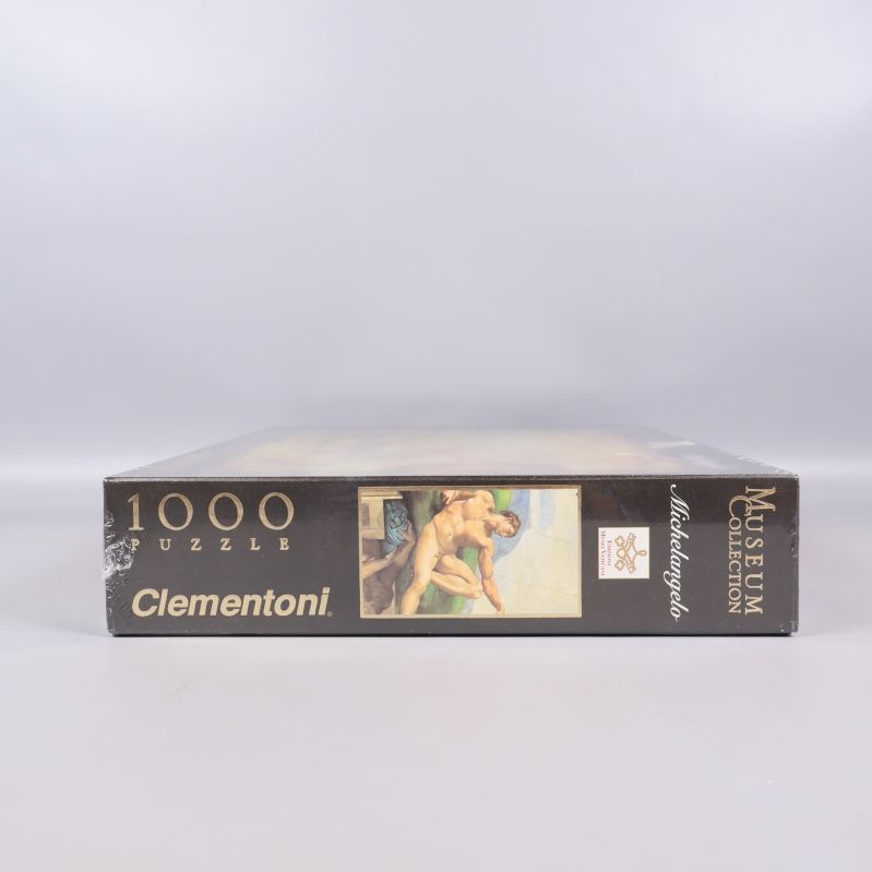 Museum Collection pussel med 1000 bitar text och konstmotiv på sidan