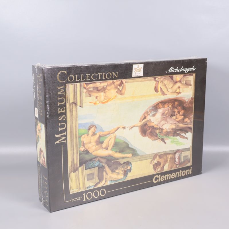 Framsidan av Museum Collection pussel med Michelangelo-målning