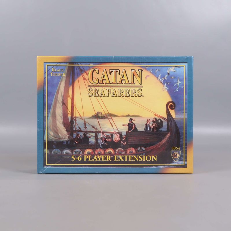 Framsida av Catan Seafarers 5-6 Player Extension med vikingamotiv