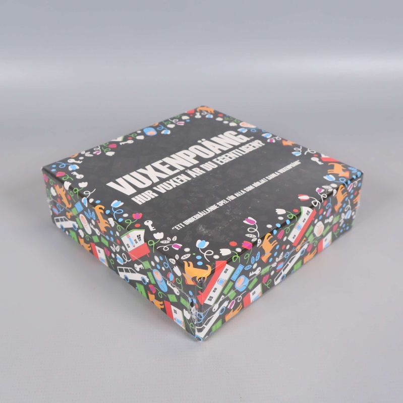 Vuxenpoäng spelbox visad från sidan