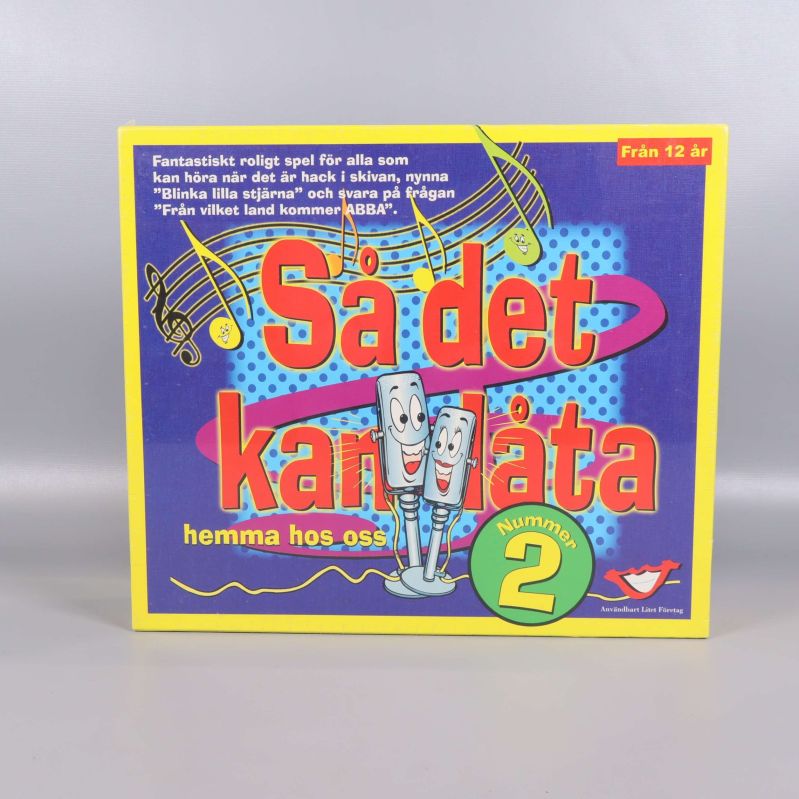 Framsidan av Så det kan låta nummer 2 med färgglad design och musiktema