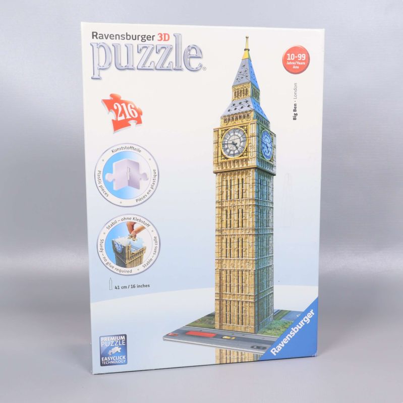 3D pussel Big Ben förpackning med motivet synligt framifrån