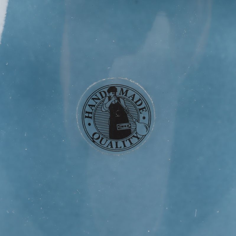 Handgjort klistermärke på lampa