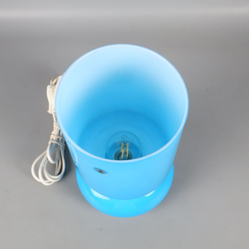 Öppen lampkropp med glödlampa