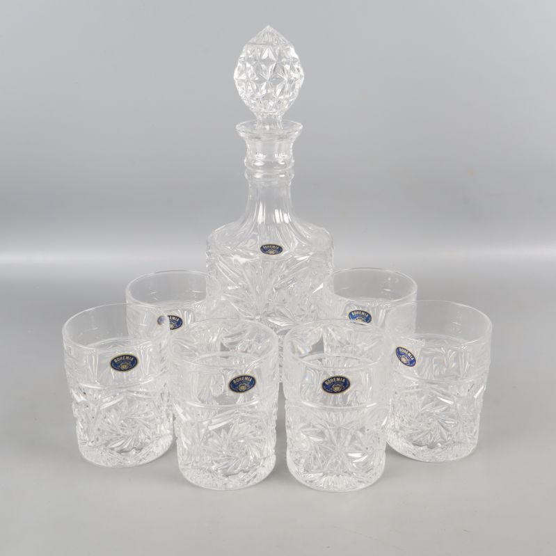 Bohemia Crystal karaff med sex glas