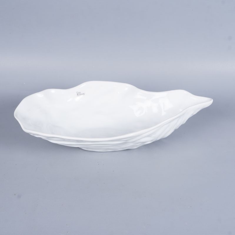 En ostronskål sedd från sidan