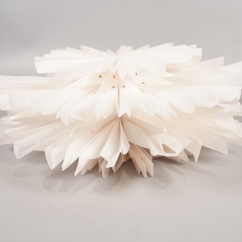 Stjärnan sedd i profil visar flerskiktad pappersstruktur