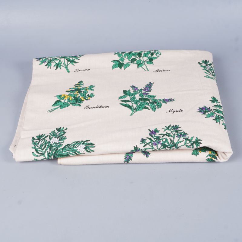 Gardintyg vikt på ljus bakgrund med örter